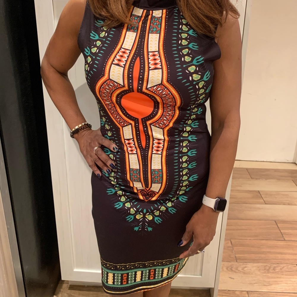 African’s style dress Sz:large excellent condition